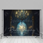 Lofaris Vintage Magic Chandelier Architecture Photo Backdrop